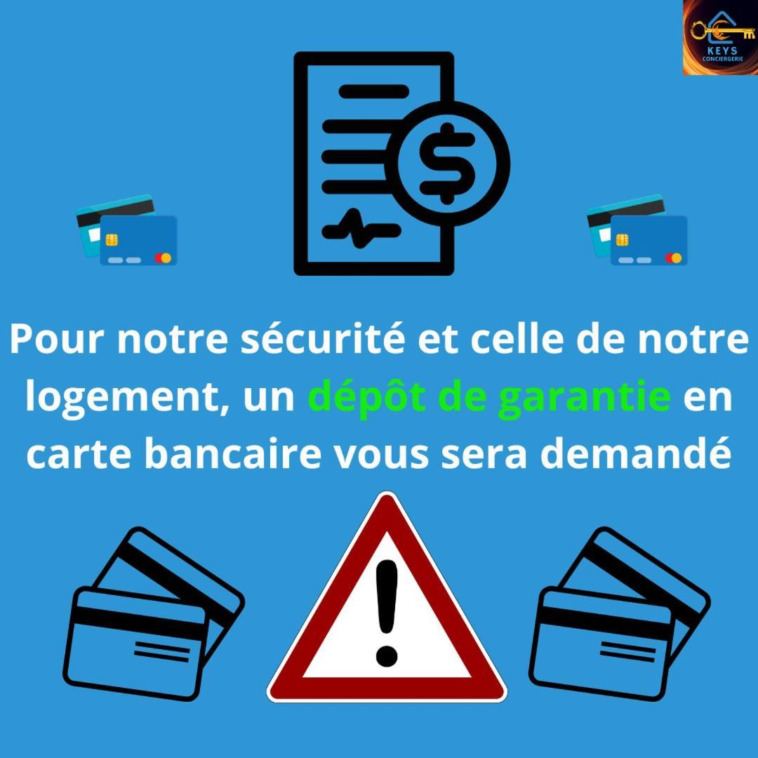 BramLe Concorde-Wifi-Clim-Parking-3Etoiles-Ockeys公寓 外观 照片
